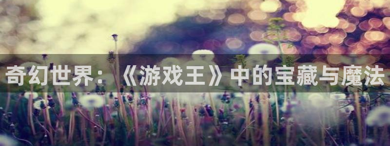 杏悦2平台注册入口：奇幻世界：《游戏王》中的宝藏与魔法