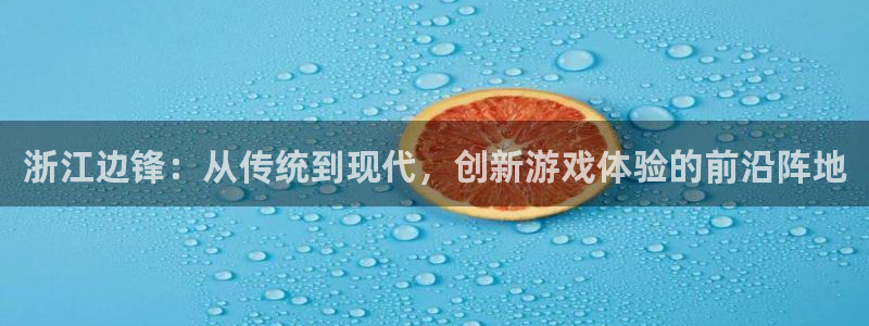 杏悦2测速登录官网：浙江边锋：从传统到现代，创新游戏体验的前