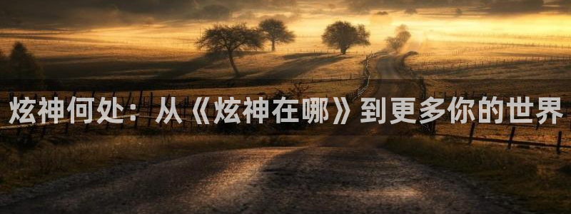 山猫直播足球免费观看高清版：炫神何处：从《炫神在哪》到更多你的世界